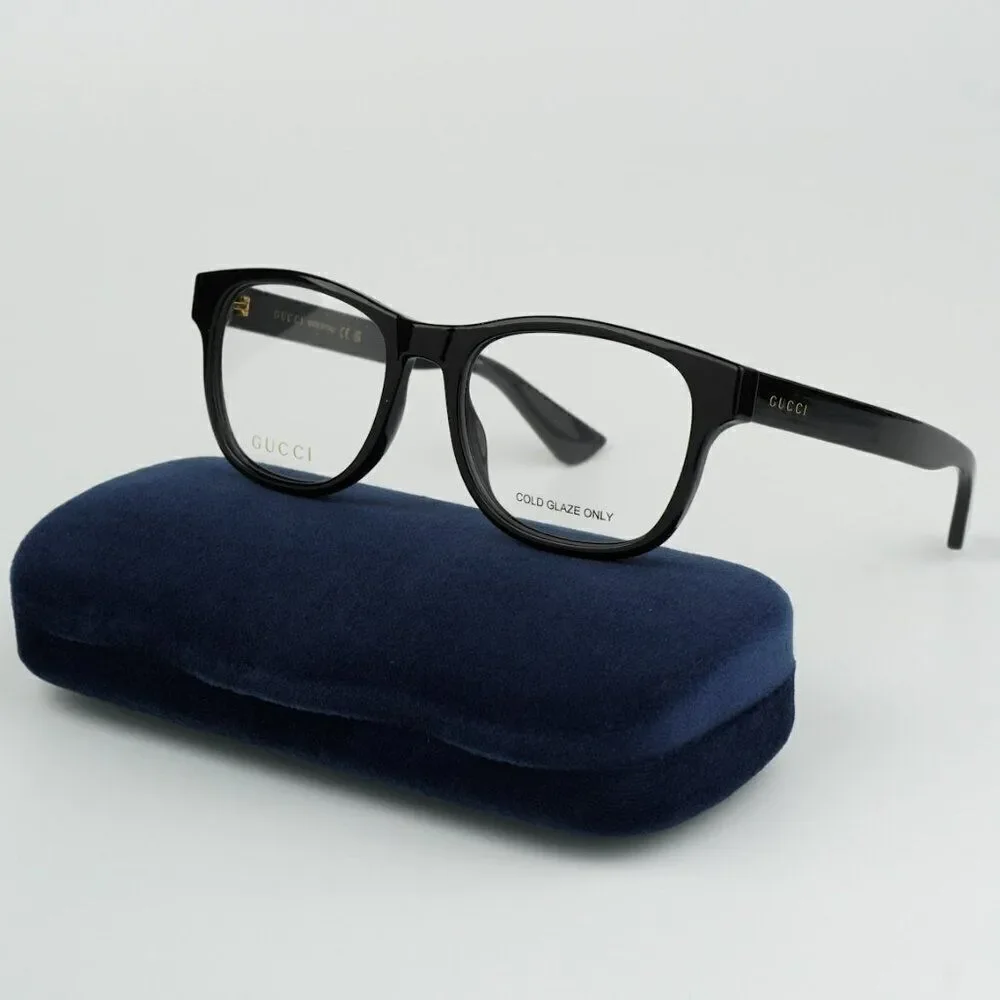NEW Gucci GG1344O 001 Black Square Men Eyeglasses GG 1344O